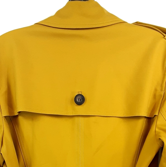 NWOT Hobbs Mustard Yellow Trench Coat - Picture 6 of 16